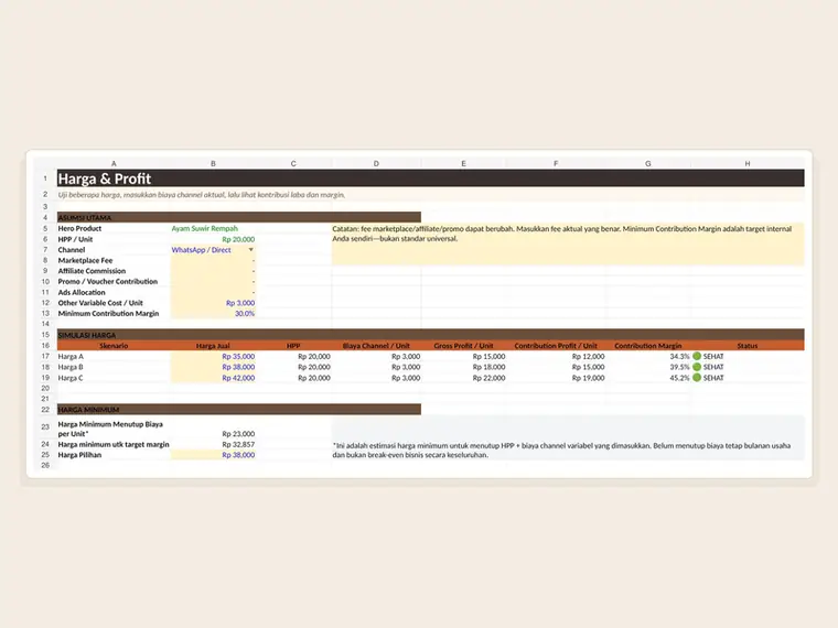 HPP & Profit Calculator